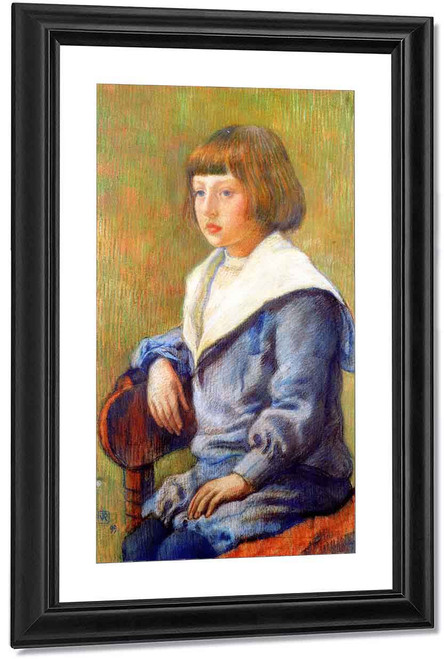 Portrait Of A Child By Theo Van Rysselberghe Portrait Of A Child By Theo Van Rysselberghe