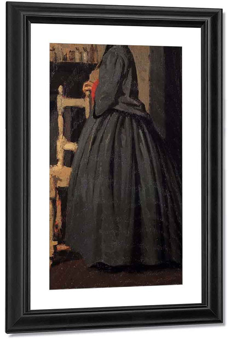 Portrait Of A Woman By Giuseppe Abbati By Giuseppe Abbati