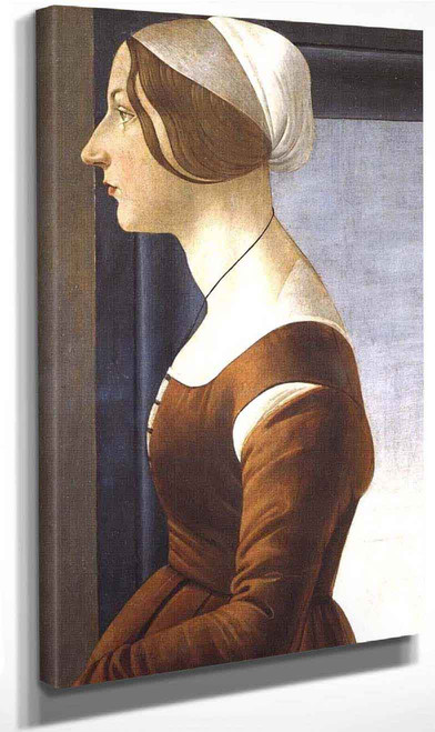 Portrait Of A Young Woman1 By Sandro Botticelli