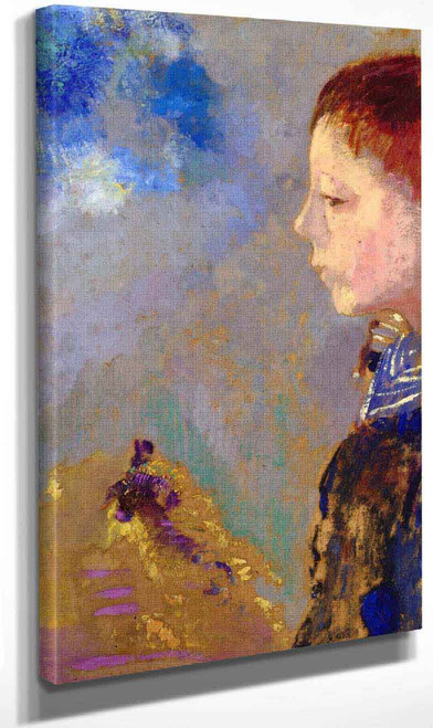 Portrait Of Ari Redon With Sailor Collar By Odilon Redon By Odilon Redon