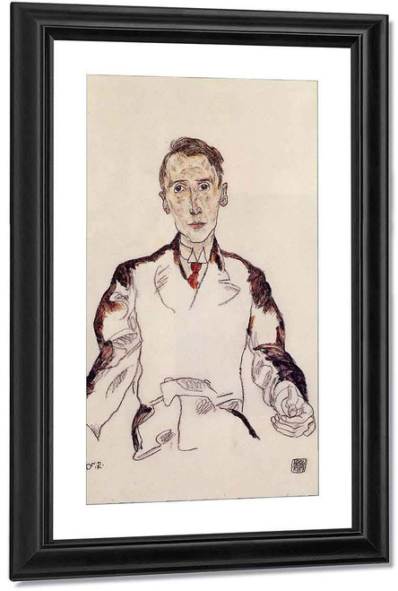Portrait Of Dr. Heinrich Rieger By Egon Schiele By Egon Schiele