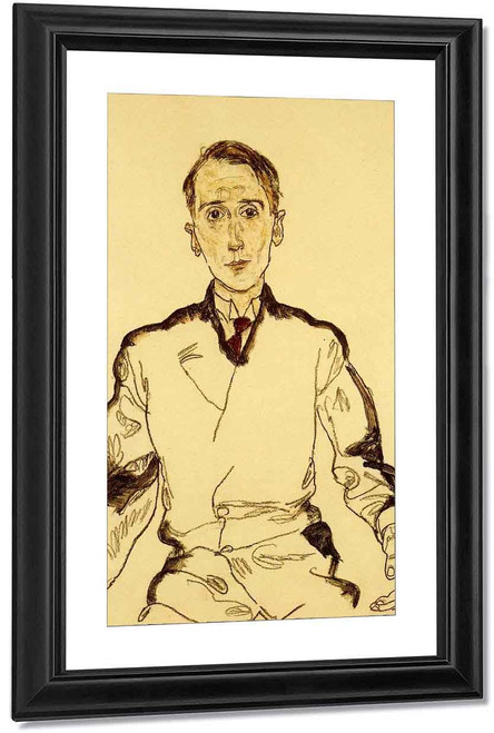 Portrait Of Heinrich Rieger By Egon Schiele By Egon Schiele