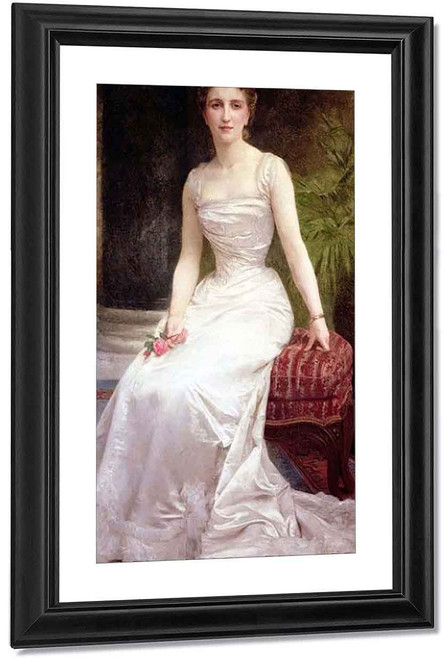 Portrait Of Madame Olry Roederer By William Bouguereau By William Bouguereau
