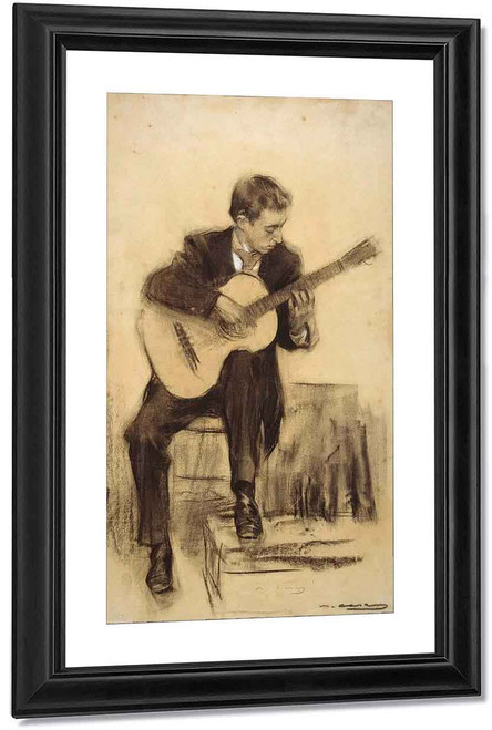 Portrait Of Miquel Llobet By Ramon Casas I Carbo Portrait Of Miquel Llobet By Ramon Casas I Carbo