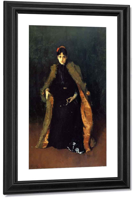 Portrait Of Mrs C. By William Merritt Chase By William Merritt Chase
