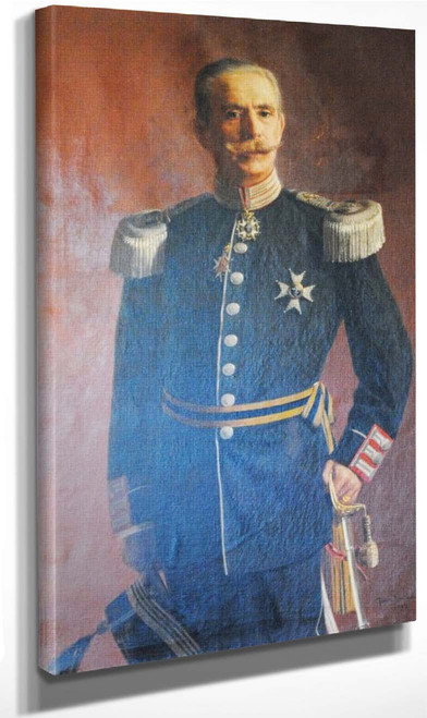 Portrait Of Reutersvärd By Johan Krouthen(Swedish, 1858 1932) By Johan Krouthen(Swedish, 1858 1932) Art Reproduction