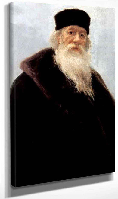 Portrait Of The Art Critic Vladimir Stasov. 2 By Ilia Efimovich Repin By Ilia Efimovich Repin