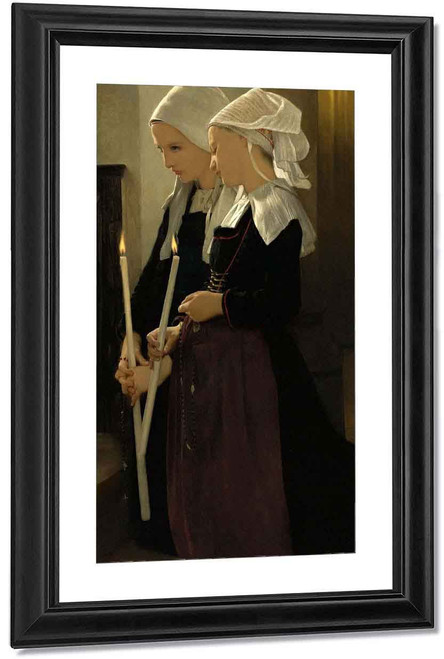 Prayer At Sainte Anne D'auray By William Bouguereau By William Bouguereau