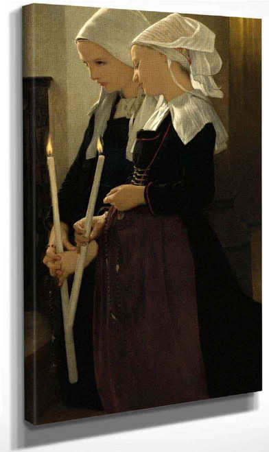 Prayer At Sainte Anne D'auray By William Bouguereau By William Bouguereau