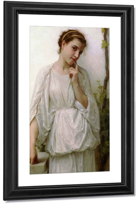 Reverie By William Bouguereau By William Bouguereau