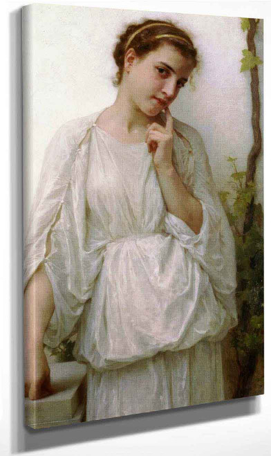 Reverie By William Bouguereau By William Bouguereau