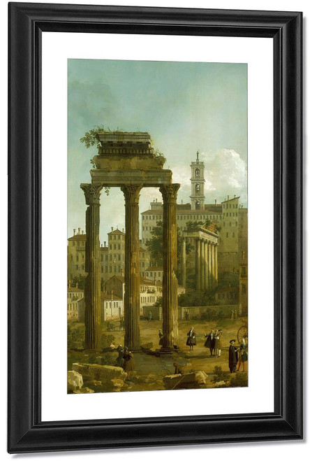 Rome Ruins Of The Forum Looking Towards The Capitol By Canaletto By Canaletto