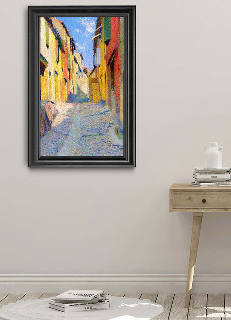 Rue Ensoleillee À Collioure 1 By Henri Martin(French, 1860 1943) By Henri Martin(French, 1860 1943) Art Reproduction