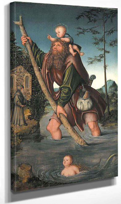 Saint Christopher By Lucas Cranach The Elder By Lucas Cranach The Elder