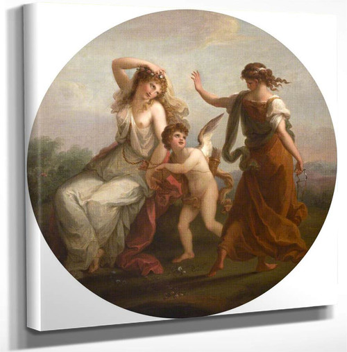 Beauty Yielded To Love Quitted By Prudence By Angelica Kauffmann Art Reproduction