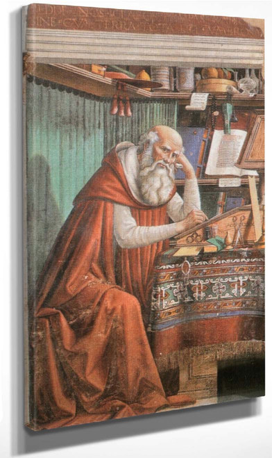 Saint Jerome In His Study By Domenico Ghirlandaio