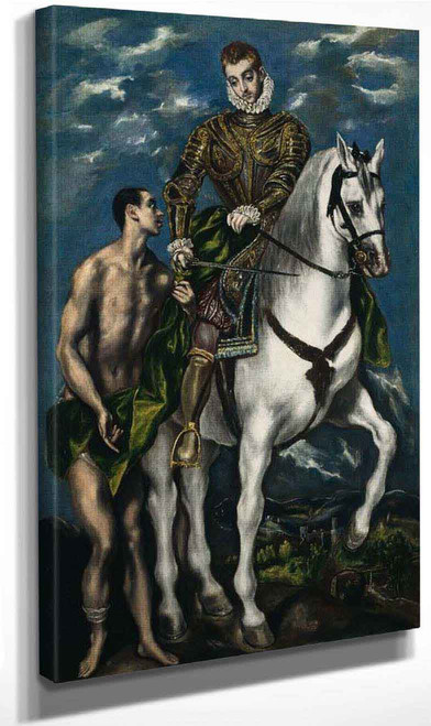 Saint Martin And The Beggar By El Greco By El Greco