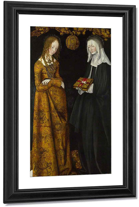Saints Christina And Ottilia By Lucas Cranach The Elder By Lucas Cranach The Elder