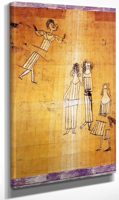Scene Among Girls By Paul Klee By Paul Klee