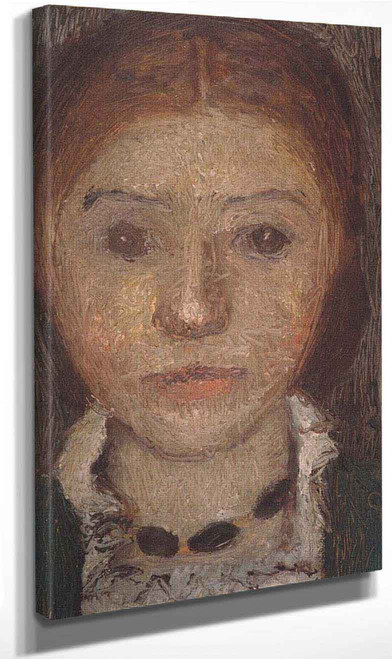 Self Portrait With Necklace By Paula Modersohn Becker