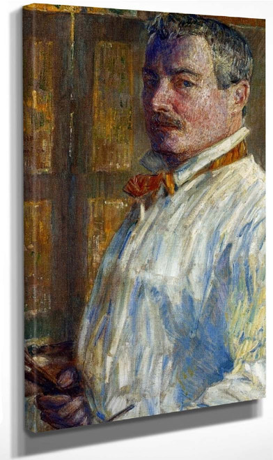 Self Portrait By Frederick Childe Hassam By Frederick Childe Hassam