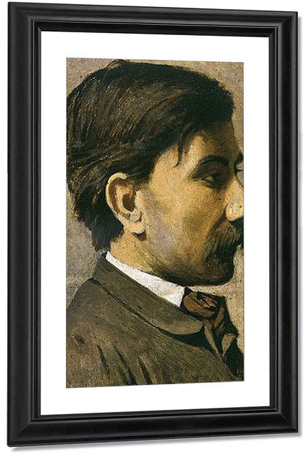 Self Portrait By Giuseppe Abbati By Giuseppe Abbati
