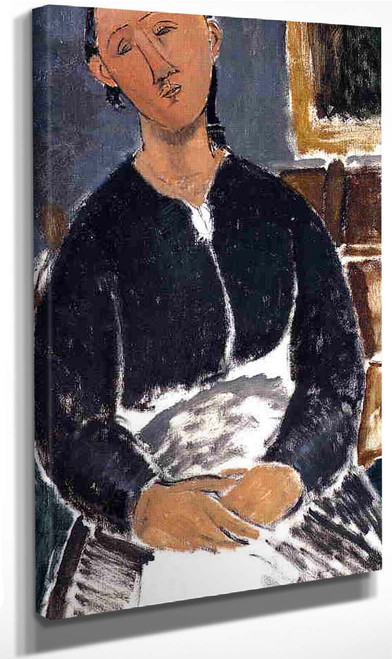 Serving Woman By Amedeo Modigliani By Amedeo Modigliani