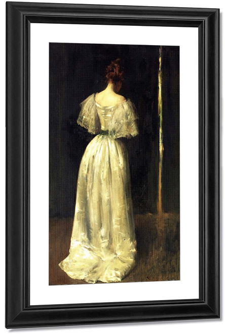 Seventeenth Century Lady By William Merritt Chase By William Merritt Chase
