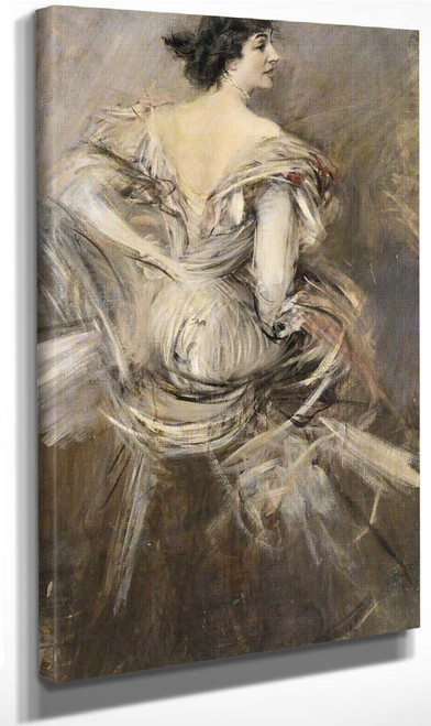 Signora Bruna In Evening Dress By Giovanni Boldini By Giovanni Boldini