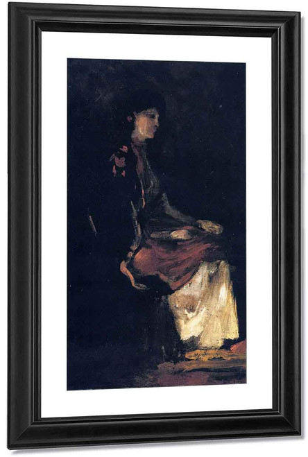 Sitting Model By Max Liebermann By Max Liebermann