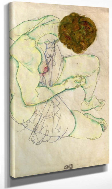 Sitting Woman 2 By Egon Schiele By Egon Schiele