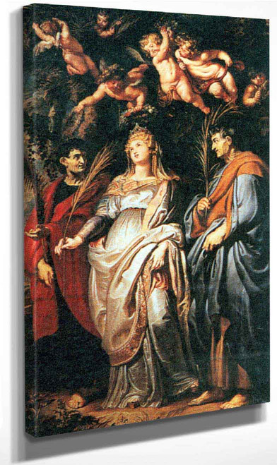 St Domitilla With St Nereus And St Achilleus By Peter Paul Rubens By Peter Paul Rubens