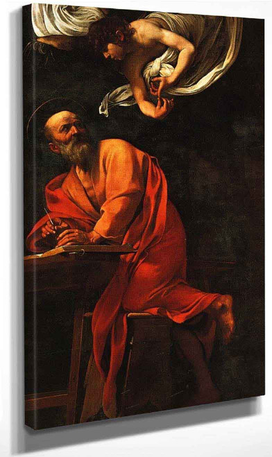 St. Matthew And The Angel By Caravaggio By Caravaggio