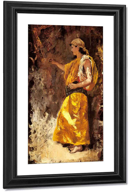 Standing Arab Woman By Edwin Lord Weeks