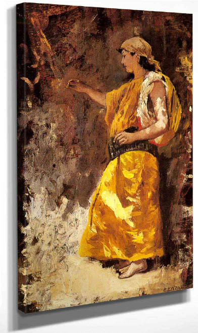 Standing Arab Woman By Edwin Lord Weeks