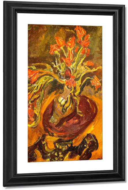 Still Life With Tulips By Chaim Soutine