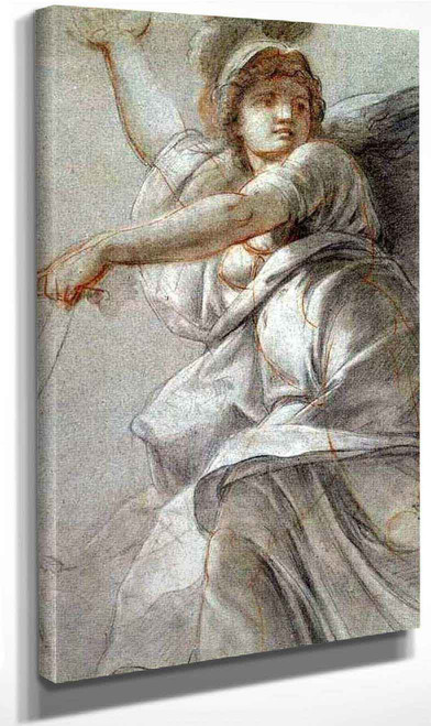 Study For The Figure Of Minerva By Antoine Coypel Ii By Antoine Coypel Ii