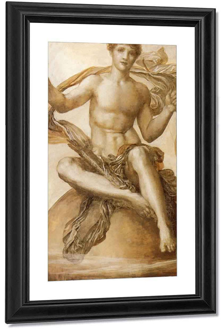 Study Of 'Idle Child Of Fancy' By George Frederic Watts English 1817 1904