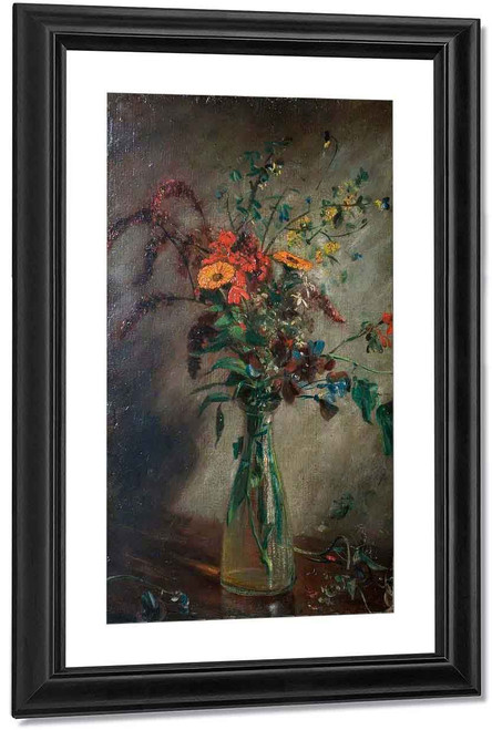 Study Of Flowers In A Vase By John Constable By John Constable