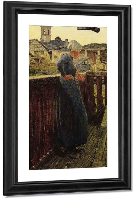 Sul Balcone By Giovanni Segantini
