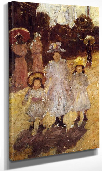 Sunday Morning, Paris By Maurice Prendergast Art Reproduction