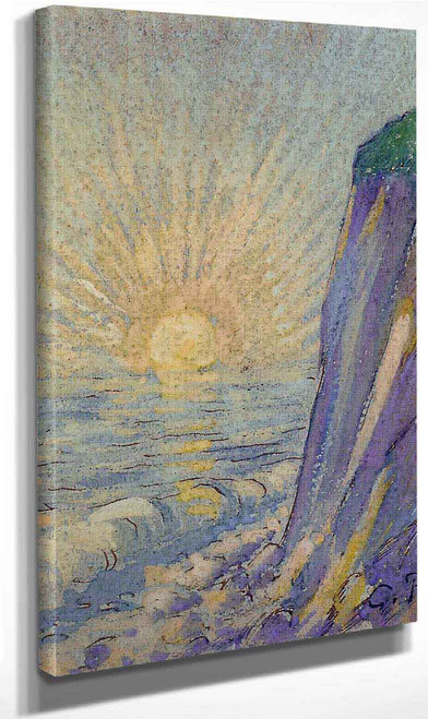 Sunrise On The Sea By Camille Pissarro By Camille Pissarro