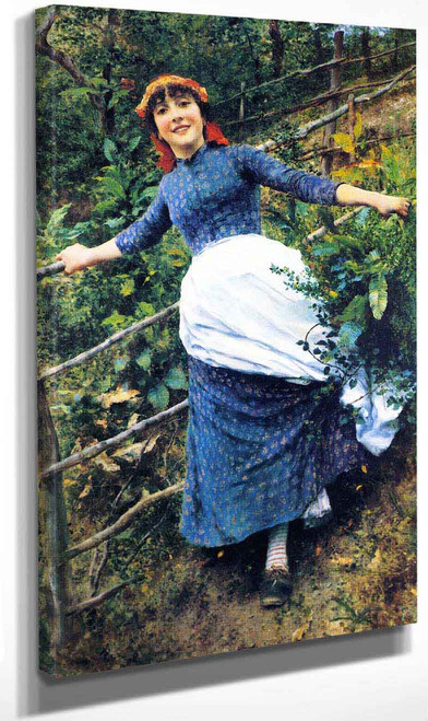 Tending The Garden By Daniel Ridgway Knight By Daniel Ridgway Knight