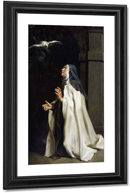 Teresa Of Avila's Vision Of The Dove By Peter Paul Rubens By Peter Paul Rubens