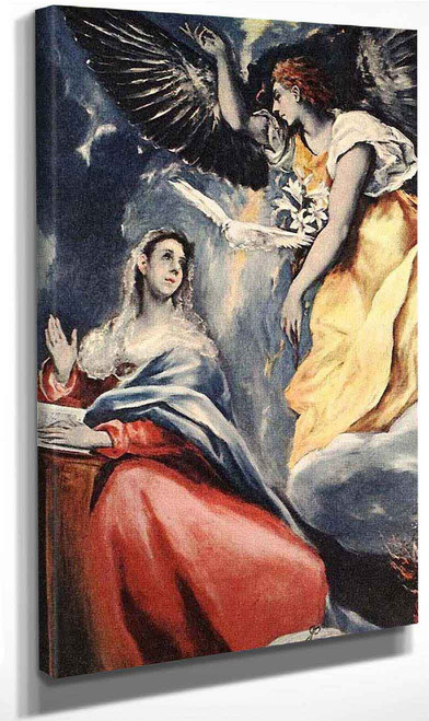 The Annunciation1 By El Greco By El Greco