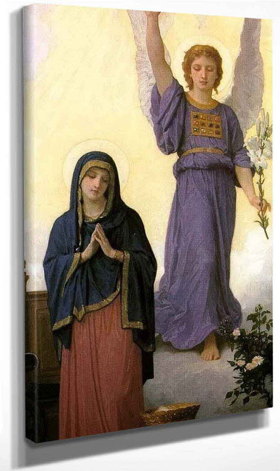 The Annunciation By William Bouguereau By William Bouguereau