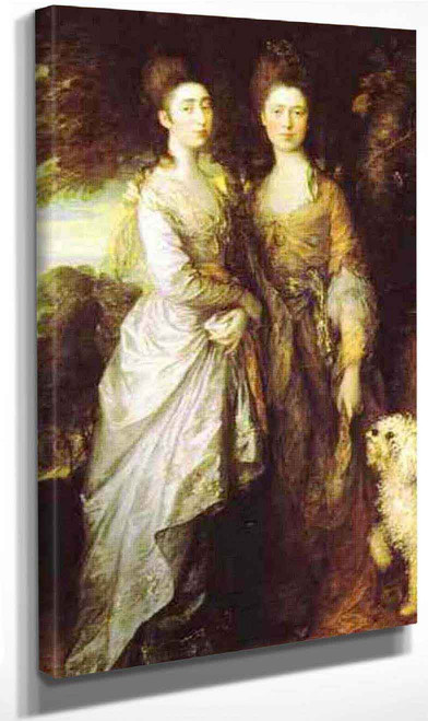 The Artist's Daughters By Thomas Gainsborough By Thomas Gainsborough