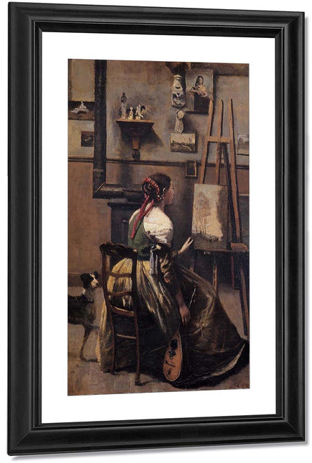 The Artists Studio2 By Jean Baptiste Camille Corot By Jean Baptiste Camille Corot