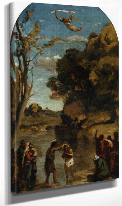The Baptism Of Christ By Jean Baptiste Camille Corot By Jean Baptiste Camille Corot