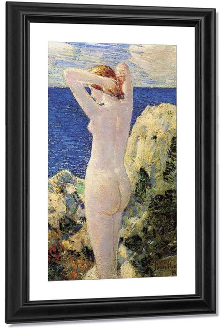 The Bather By Frederick Childe Hassam By Frederick Childe Hassam